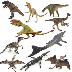 Juego de juguete de modelo de dinosaurio simulado <span class=keywords><strong>Plesiosaurus</strong></span> sólido Velociraptor Tylosaurus Jurásico criatura prehistórica figurita coleccionable - Product Image 2