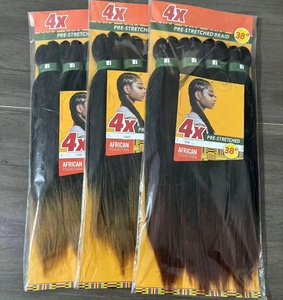 Factory Price 38Inch 4X Pre-stretched <strong>Braiding</strong> <strong>Hair</strong> Looks Natural Heat Resistant Crochet YakiHair Suitable for Women of <strong>All</strong> Ages - Product Image 1