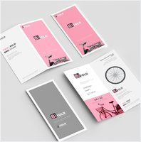 Brochures en carton personnalisées en gros, impression de dépliants promotionnels, impression offset couleur CMYK, plastification