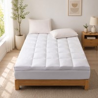 Surmatelas matelassé AOSEN 100% coton, garnissage en alternative au duvet de polyester, surmatelas doux et moelleux avec coins élastiques