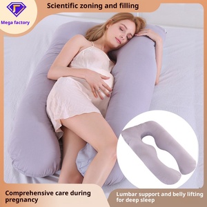 Oreiller multifonctionnel en U pour femmes enceintes, anti-acariens, soutien corporel, soutien lombaire, allaitement, pour la grossesse et la post-partum - Product Image 2