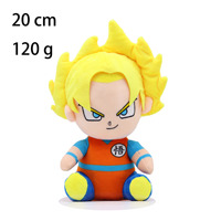 Juguetes de peluche de Dragon Ball de 4 y 8 pulgadas de fábrica, personajes de anime Goku y Vegeta, juguetes de peluche para máquina de garras, regalos para niños