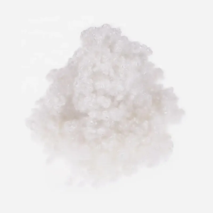 Fibra de poliéster siliconizada hueca de primera calidad de 100% Copos de botellas de PET reciclados para almohadas blandas - Product Image 4