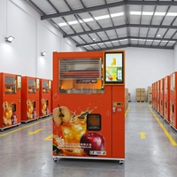 Máquina Expendedora de Jugo de Manzana Recién Exprimido con Pantalla Táctil de 22 Pulgadas, Función de Enfriamiento, Capacidad de 1300L y Conexión Wi-Fi Basada en la Nube