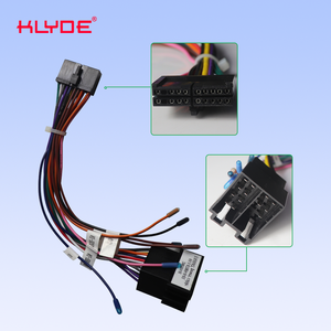 Adaptateur de faisceau de câblage stéréo pour <span class=keywords><strong>autoradio</strong></span> CD/DVD ISO pour <span class=keywords><strong>ALPINE</strong></span> Audio vidéo câble de connecteur de fil de haut-parleur à 2 têtes - Product Image 3