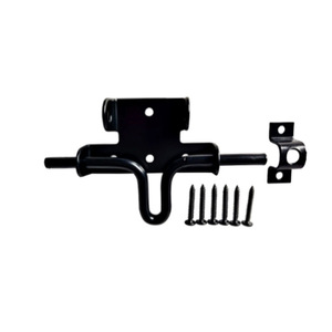 Loquet de porte Shunkai en fer noir robuste pour portes en bois et clôtures, accessoire universel - Product Image 3