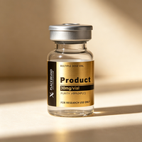 Etiquetas Autoadhesivas de Vinilo Dorado de Primera Calidad para Viales de Péptidos, 3ml/10ml/30ml, Forma Personalizada, Código de Barras, Resistentes al Agua y al Calor