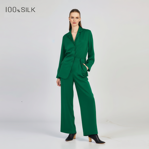 Camisón y Pantalones de Seda de Morera Real para Mujer al por Mayor, Ropa de Dormir de Color Sólido para Verano - Product Image 6