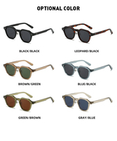 Lunettes de soleil polarisées pour femmes hommes TR90 carré polygone Vintage lunettes de soleil avec cadre épais marque de luxe Design rétro lunettes