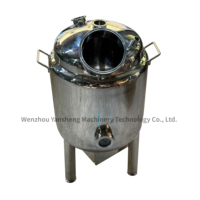 Cuve de Fermentation et de Distillation à Double Enveloppe en Acier Inoxydable 304/316 de Qualité Alimentaire, 30L-200L, pour Brasserie et Distillerie