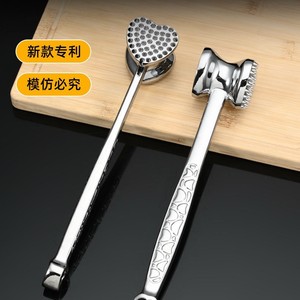 เครื่องมือทุบเนื้อสเต็ก ค้อนทุบเนื้อ โลหะผสมสังกะสี แบบสองด้าน สำหรับเนื้อสัตว์และเนื้อสัตว์ปีก - Product Image 1