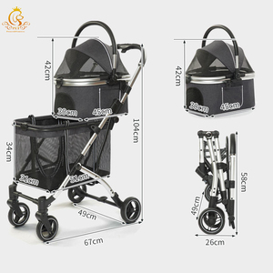 <span class=keywords><strong>รถ</strong></span><span class=keywords><strong>เข็น</strong></span>สัตว์เลี้ยง EUR PET รุ่นใหม่ล่าสุด พื้นที่กว้างขวาง วัสดุพรีเมียม สองชั้น ระบายอากาศได้ดี สำหรับแมวและสุนัขหลายตัว ดีไซน์แยกส่วนได้ - Product Image 3