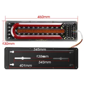 אירו אוטומטי משאית אורות אחורי אורות לגבר 24v led משאית זנב אור אדום