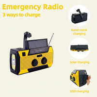 Radio d'urgence SOS avec alarme, haute capacité, charge multi-positions et résistance à l'eau pour la randonnée, l'aventure et la survie