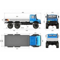 CROSSRC EMO XL3 Wild Elephant 1/8 Todoterreno 6WD 775 con Motor con y sin Escobillas RTR, Crawler RC Todoterreno 6X6, Camioneta a Control Remoto X6