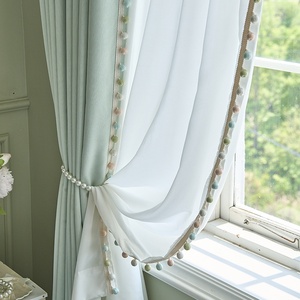 Cortina <span class=keywords><strong>Juvenil</strong></span> de Terciopelo Chenille Fresco, Nueva Cortina Moderna Opaca para Sala de Estar 2026 - Product Image 1