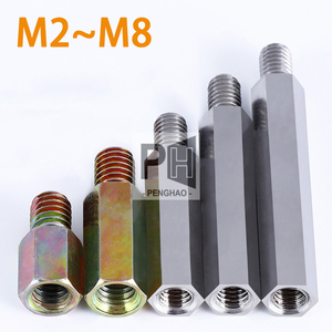 M2 M2.5 M3 M4M5 M6 M8 nichelato piastra di zinco acciaio al carbonio maschio femmina esagonale distanziatore pilastro PCB montaggio scheda madre distanziatore esagonale - Product Image 2