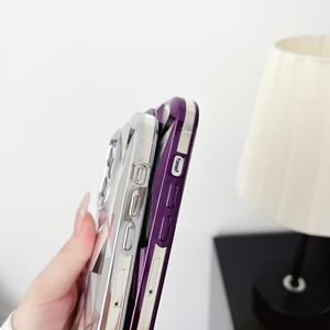 Coque de té<span class=keywords><strong>l</strong></span>éphone transparente de placage de paillettes de dégradé de luxe pour <span class=keywords><strong>iphone</strong></span> 15 14 13 12 <span class=keywords><strong>11</strong></span> pro max 3D cube d'<span class=keywords><strong>eau</strong></span> couverture souple antichoc - Product Image 5