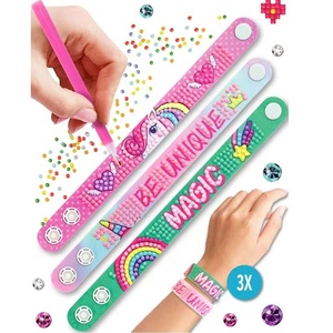 DIY el yapımı elmas çapraz nakış gençler çocuk takı Gem aksesuarları karikatür mozaik bilezik bileklik sanat kutusu paketlenmiş - Product Image 3