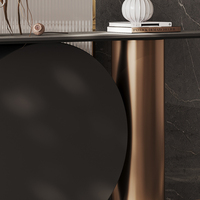Table console durable en fer du milieu du siècle avec design écologique pour appartement chambre salon salle à manger bureau hôpital hôtel