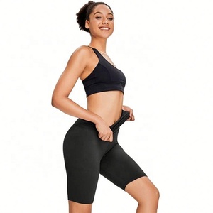 Pantalons de yoga pour femmes, couleur unie, ajustés, décontractés, pour la <span class=keywords><strong>plage</strong></span>, le sport, la course à pied, la salle de sport, shorts de cycliste pour femmes - Product Image 5