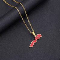 Collier en acier inoxydable doré du Maroc pour hommes et femmes, style ethnique, collier de couple, accessoires transfrontaliers
