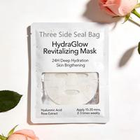 Emballage personnalisé de masque facial anti-odeur, anti-humidité et protecteur, sac en aluminium thermoscellable pour les soins cosmétiques de la peau