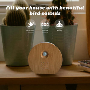Boîte à sons <span class=keywords><strong>d</strong></span>'oiseaux activée par capteur de mouvement avec sons naturels, contrôle du volume, transfert <span class=keywords><strong>d</strong></span>'eau, couleurs bois, design en plastique, écologique - Product Image 5