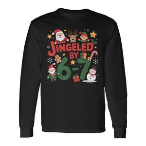 Camiseta de manga larga navideña Jingled By 6-7 Meme - Product Image 1