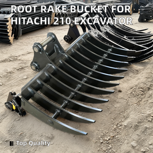 Râteau à racines pour mini-excavatrice LS, râteau à tamis pour pompe, machinerie de construction, usage agricole pour excavatrices de 1,8 à 30 tonnes, personnalisable - Product Image 6