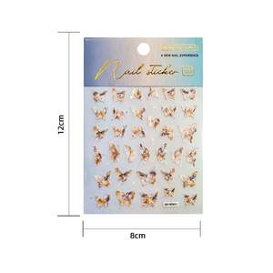 2025 New 5D Laser Emed Decorations Hollow Nail 3D <b>Butterfly</b> <b>Stickers</b> - Product Image 5