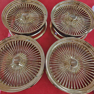 ล้อซี่ลวดขนาด 22 นิ้ว สีทองทั้งหมด ล้อซี่ลวดเหล็กแบบถอดได้ - Product Image 4