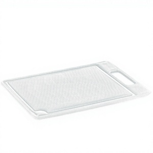 Lightweight Eco-Friendly Plastic Rectangle Cutting Board Non-Slip Handle Dishwasher Safe Kitchenware Chopping Block Vegetables - Product Image 1
