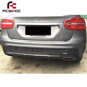 适用于奔驰GLA45 AMG 4门2015的新型碳纤维后保险杠扩散器-2016现代前后升级，适用于<span class=keywords><strong>C</strong></span>级汽车 - Product Image 6
