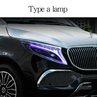 Assemblage de phare avant, phare arrière Maybach, lampe frontale à LED, configuration basse à haute configuration Vito V250 V260 w447 classe V