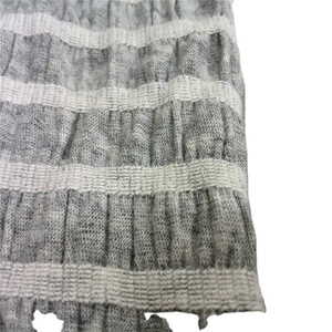 Tessuto in Cotone Elasticizzato Stropicciato, Tessuto Jacquard Stropicciato in Cotone e Spandex, Tessuto Stropicciato in Cotone Elasticizzato Lavorato a Maglia - Product Image 1