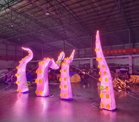 Tentacules de pieuvre gonflables géants pour décoration d'Halloween avec certification CE/TUV, accessoires d'impression numérique pour la publicité