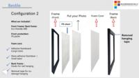 9pcs Paket Bingkai Foto Gaya Rumah Klasik 12x16 inci Dengan Lembaran PS Transparan untuk Set Galeri Dinding