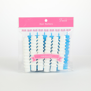 Toptan özel plastik Spiral saç düzleştirici perma çubuk Salon kuaför araçları saç yok hasar Spiral çubuklar - Product Image 2