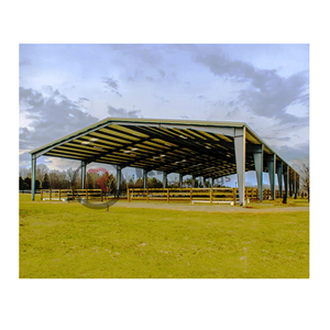 Capannone Prefabbricato in Acciaio Leggero per Allevamento <span class=keywords><strong>Capre</strong></span>, Bovini, Ovini, Asini e Bestiame - Tenda Riparo per Bestiame con Saldatura, Taglio e Piegatura - Product Image 1