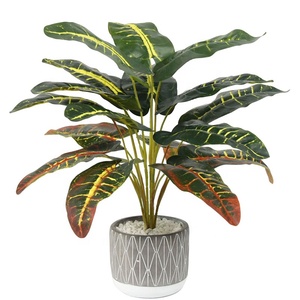 Pianta Artificiale in PVC con 18 Foglie, Bonsai Finto Monstera per Decorazione, <span class=keywords><strong>Vendita</strong></span> Diretta - Product Image 2