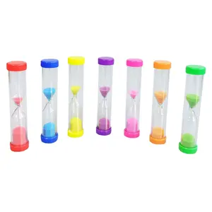 Jimei reloj de arena temporizador mini plástico pequeño 1 minuto color fabricantes hogar manualidades juguetes al por mayor