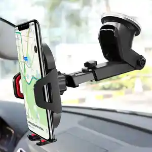 Support de téléphone portable pour voiture, montage magnétique de tableau de bord avec stabilisateur Anti-secouement