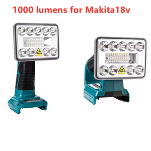 NUEVA Lámpara LED de Trabajo, Linterna para Batería de Litio <span class=keywords><strong>Makita</strong></span> BL1430 BL1830, Iluminación Exterior USB de 3 Pulgadas, 1000lm, IP65, Táctil - Product Image 5