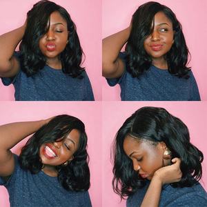 Cheveux à fermeture frontale <span class=keywords><strong>13x4</strong></span> <span class=keywords><strong>perruque</strong></span> frontale en dentelle ondulée <span class=keywords><strong>4x4</strong></span> <span class=keywords><strong>perruque</strong></span> de fermeture cheveux humains pour les femmes noires perruques frontales - Product Image 4