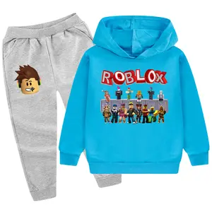 Ensemble de vêtements de printemps en coton et polyester pour garçons 2-16 ans sweats à capuche athlétiques sans poche vente en gros