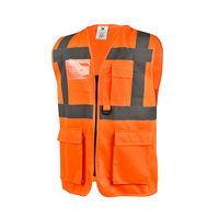 Chaleco de Seguridad Ejecutivo de Alta Visibilidad con Logotipo Personalizado, Chaqueta Reflectante Amarilla, Chaleco de Trabajo de Seguridad para Construcción y Almacén con Múltiples Bolsillos