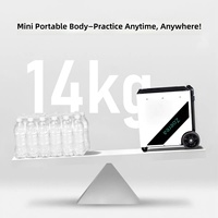 Machine à balles de tennis portable intelligente |   Équipement d'entraînement pour robots IA individuels ou multi-personnes, capacité de 120 balles, durable en ABS+aluminium