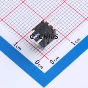 PS-5850SVB-6PNW Push Button Switch SMD Switch No Lock Rectangle Plunger 500mA 24V - Product Image 2