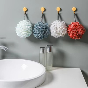 Esponja de baño de espuma rica con certificación ecológica de dos tonos, esponja de bola eficaz para eliminar la piel muerta para exfoliación corporal, 50g a granel para uso en la ducha - Product Image 6